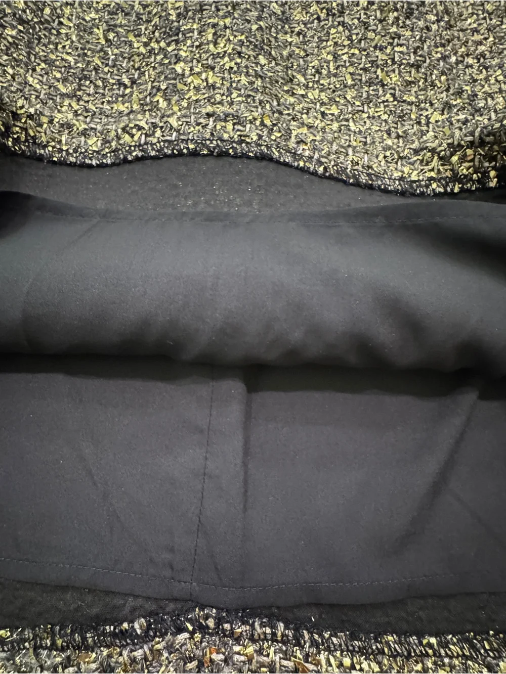 NWT! Amanda Uprichard Silk & Tweed Brantley Mini Dress – Black/Gold – Size Small - Picture 6 of 10